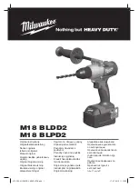 Milwaukee M18 BLDD2 Original Instructions Manual preview