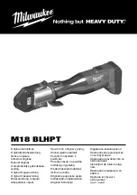 Preview for 1 page of Milwaukee M18 BLHPT Original Instructions Manual