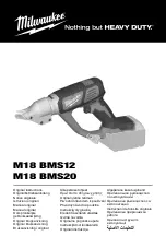 Milwaukee M18 BMS12 Original Instructions Manual preview