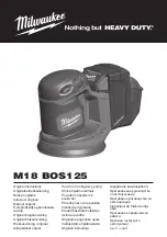 Preview for 1 page of Milwaukee M18 BOS125 Original Instructions Manual