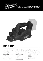 Preview for 1 page of Milwaukee M18 BP Original Instructions Manual