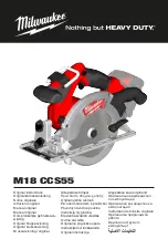 Milwaukee M18 CCS55 Original Instructions Manual preview