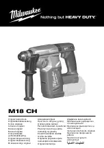 Milwaukee M18 CH Original Instructions Manual preview