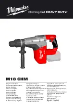 Milwaukee M18 CHM Original Instructions Manual preview