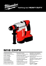 Предварительный просмотр 1 страницы Milwaukee M18 CHPX Original Instructions Manual