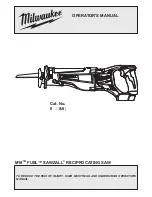 Milwaukee M18 CSX Operator'S Manual preview