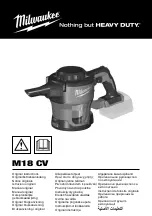 Предварительный просмотр 1 страницы Milwaukee M18 CV Instructions Manual