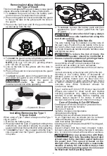 Preview for 6 page of Milwaukee M18 FAG125XPDB Operator'S Manual