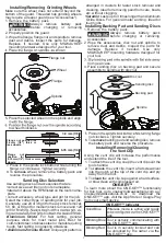 Preview for 7 page of Milwaukee M18 FAG125XPDB Operator'S Manual