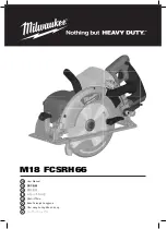 Preview for 1 page of Milwaukee M18 FCSRH66 User Manual