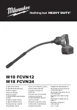 Preview for 1 page of Milwaukee M18 FCVN12 Original Instructions Manual