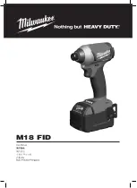 Preview for 1 page of Milwaukee M18 FID User Manual