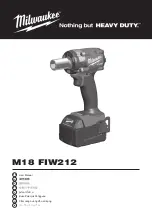 Preview for 1 page of Milwaukee M18 FIW212 User Manual