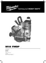 Preview for 1 page of Milwaukee M18 FMDP User Manual