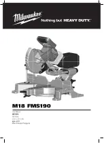 Milwaukee M18 FMS190 User Manual preview