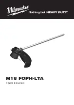 Preview for 1 page of Milwaukee M18 FOPH-LTA Original Instructions Manual