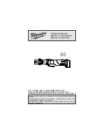 Preview for 1 page of Milwaukee M18 FORCE LOGIC 2673-20L Operator'S Manual