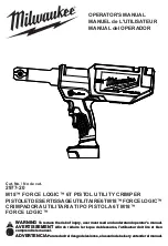 Preview for 1 page of Milwaukee M18 FORCE LOGIC 2977-20 Operator'S Manual