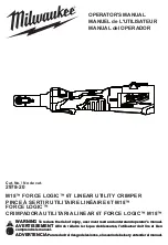 Preview for 1 page of Milwaukee M18 FORCE LOGIC 2978-20 Operator'S Manual