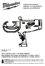 Milwaukee M18 FORCE LOGIC 750 MCM Operator'S Manual предпросмотр