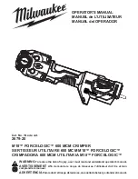 Milwaukee M18 FORCELOGIC 2679-20 Operator'S Manual предпросмотр