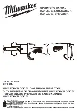 Milwaukee M18 FORCELOGIC 2773-20L Operator'S Manual предпросмотр