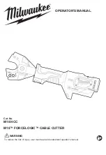 Preview for 1 page of Milwaukee M18 FORCELOGIC Series Operator'S Manual