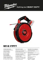 Предварительный просмотр 1 страницы Milwaukee M18 FPFT Original Instructions Manual