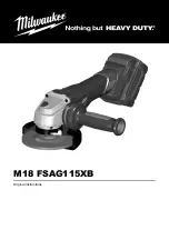 Предварительный просмотр 1 страницы Milwaukee M18 FSAG115XB Original Instructions Manual