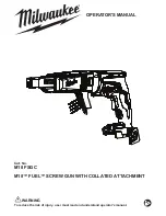 Preview for 1 page of Milwaukee M18 FSGC Operator'S Manual