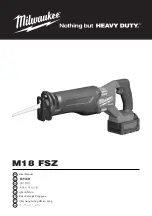 Preview for 1 page of Milwaukee M18 FSZ User Manual