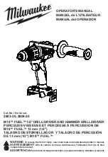 Предварительный просмотр 1 страницы Milwaukee M18 FUEL 2803-20 Operating Manual