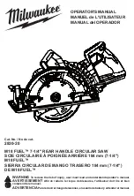 Preview for 1 page of Milwaukee M18 FUEL 2830-20 Operator'S Manual