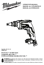 Preview for 1 page of Milwaukee M18 FUEL 2866-20 Operator'S Manual