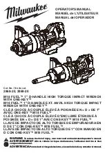 Milwaukee M18 FUEL 2868-20 Operator'S Manual предпросмотр