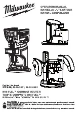 Milwaukee M18 FUEL 48105601 Operator'S Manual preview