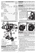 Preview for 4 page of Milwaukee M18 FUEL FDD3 Operator'S Manual