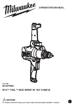 Preview for 1 page of Milwaukee M18 FUEL FPMC Operator'S Manual