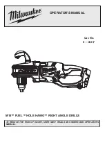 Milwaukee M18 FUEL HOLE HAWG Operator'S Manual preview