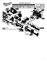 Milwaukee M18 FUEL SAWZALL M18CSX-0 Service Parts List preview