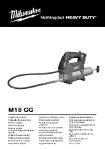 Milwaukee M18 GG Original Instructions Manual preview