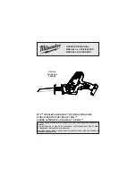 Предварительный просмотр 1 страницы Milwaukee M18 HACKZALL 2625-20 Operator'S Manual