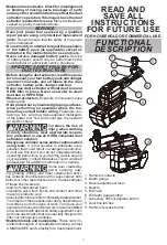 Preview for 3 page of Milwaukee M18 HAMMERVAC 2912-DE Operator'S Manual