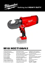 Milwaukee M18 HCCT109/42 Original Instructions Manual предпросмотр