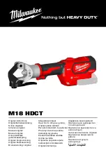 Предварительный просмотр 1 страницы Milwaukee M18 HDCT Original Instructions Manual