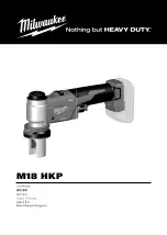 Preview for 1 page of Milwaukee M18 HKP User Manual