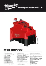 Предварительный просмотр 1 страницы Milwaukee M18 HUP700 Original Instructions Manual