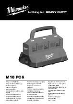 Milwaukee M18 PC6 Original Instructions Manual preview