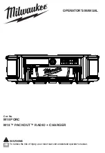 Preview for 1 page of Milwaukee M18 PORC Operator'S Manual