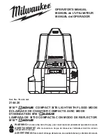 Preview for 1 page of Milwaukee M18  RADIUS COMPACT SITE LIGHT WITH FLOOD MODE Operator'S Manual